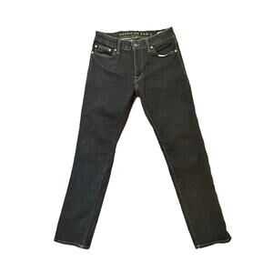 American Eagle Mens dark wash size 34 strait leg next level flex